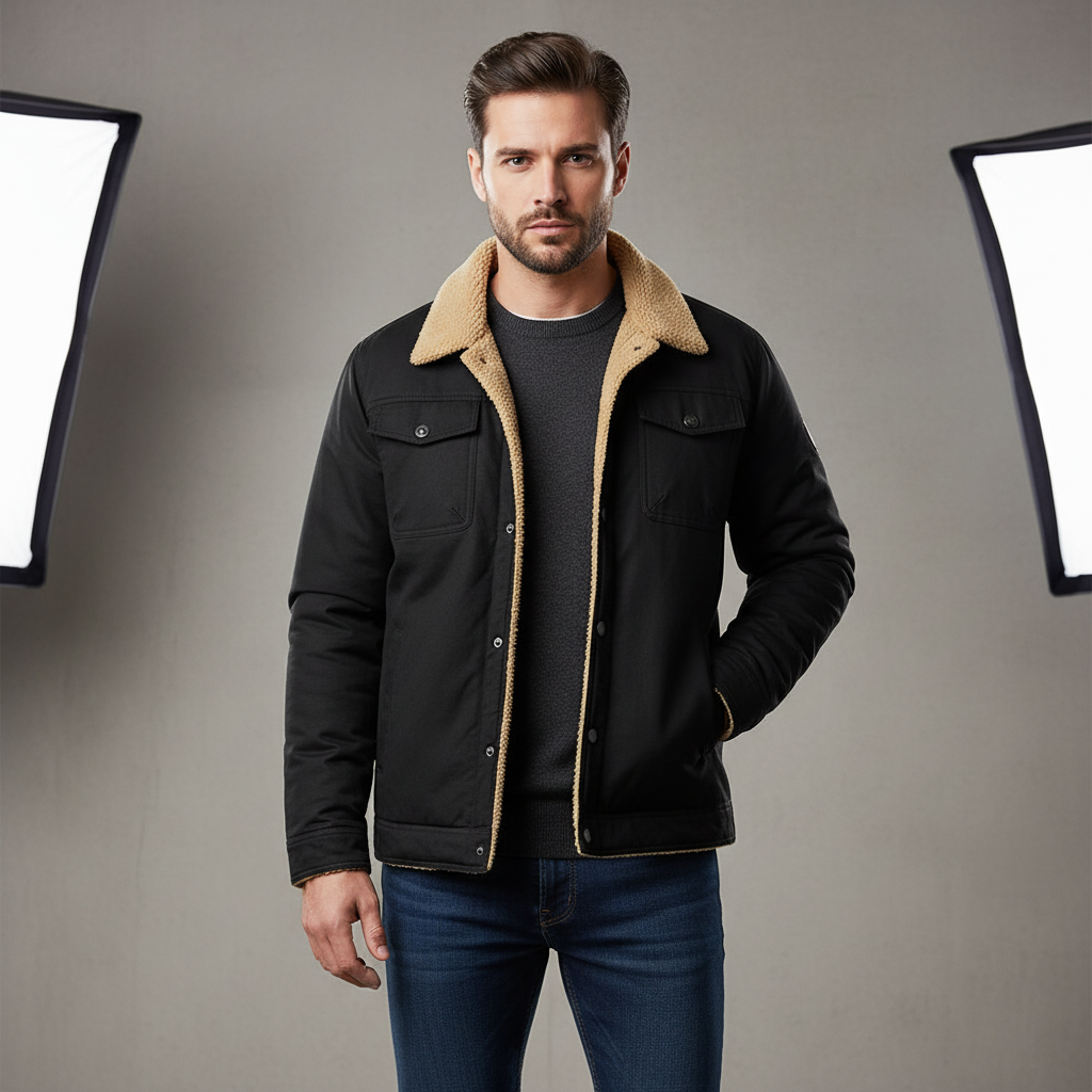 Dirk | Sherpa gevoerde truckerjas voor heren