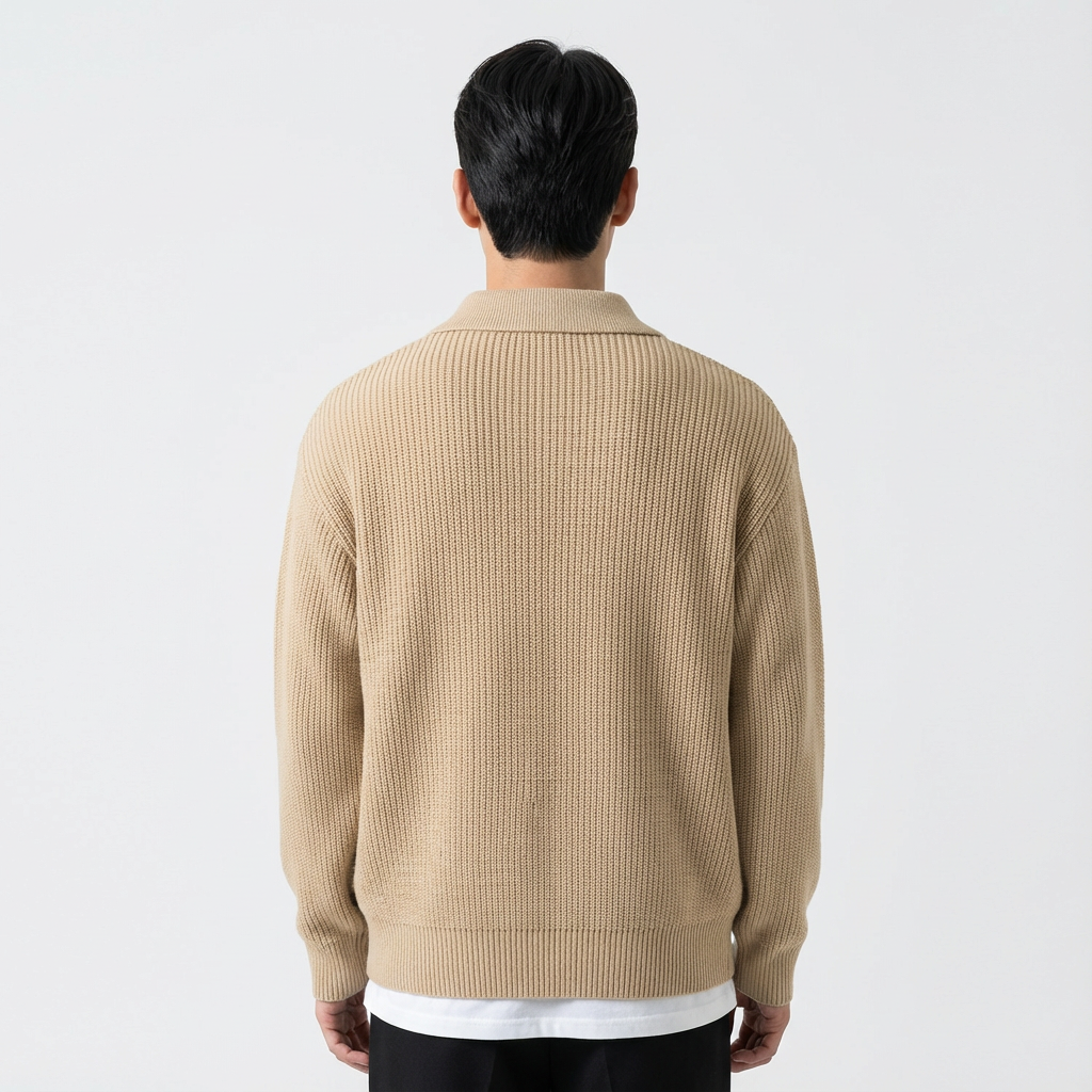 Mason | Comfortabele gebreide half-zip trui